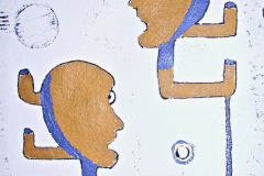 skurril, komische figuren, galerie, Malerei, Mandtmalerei, acryl, art, christiane mandt, artist, figurativ