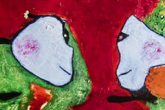 skurril, komische figuren, galerie, Malerei, Mandtmalerei, acryl, art, christiane mandt, artist, figurativ